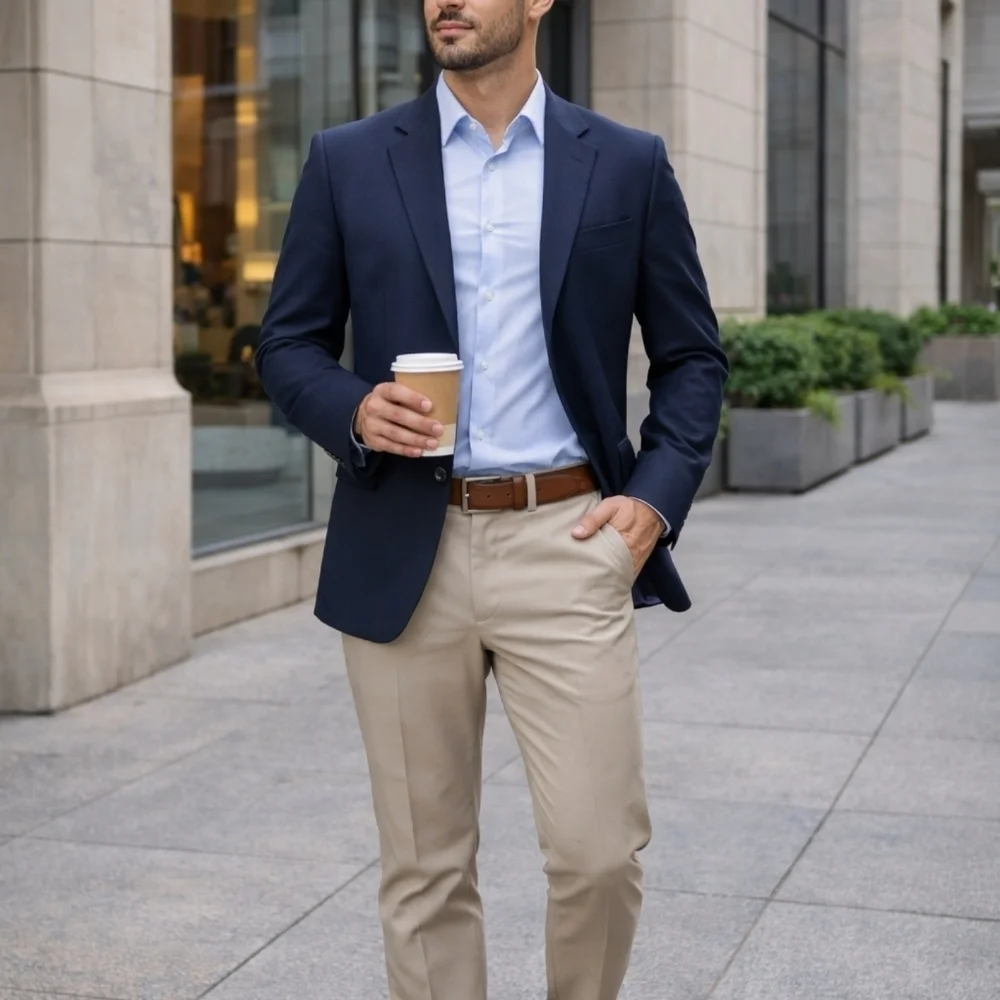 Antas Classic Newport Khaki Chinos Size 38 New